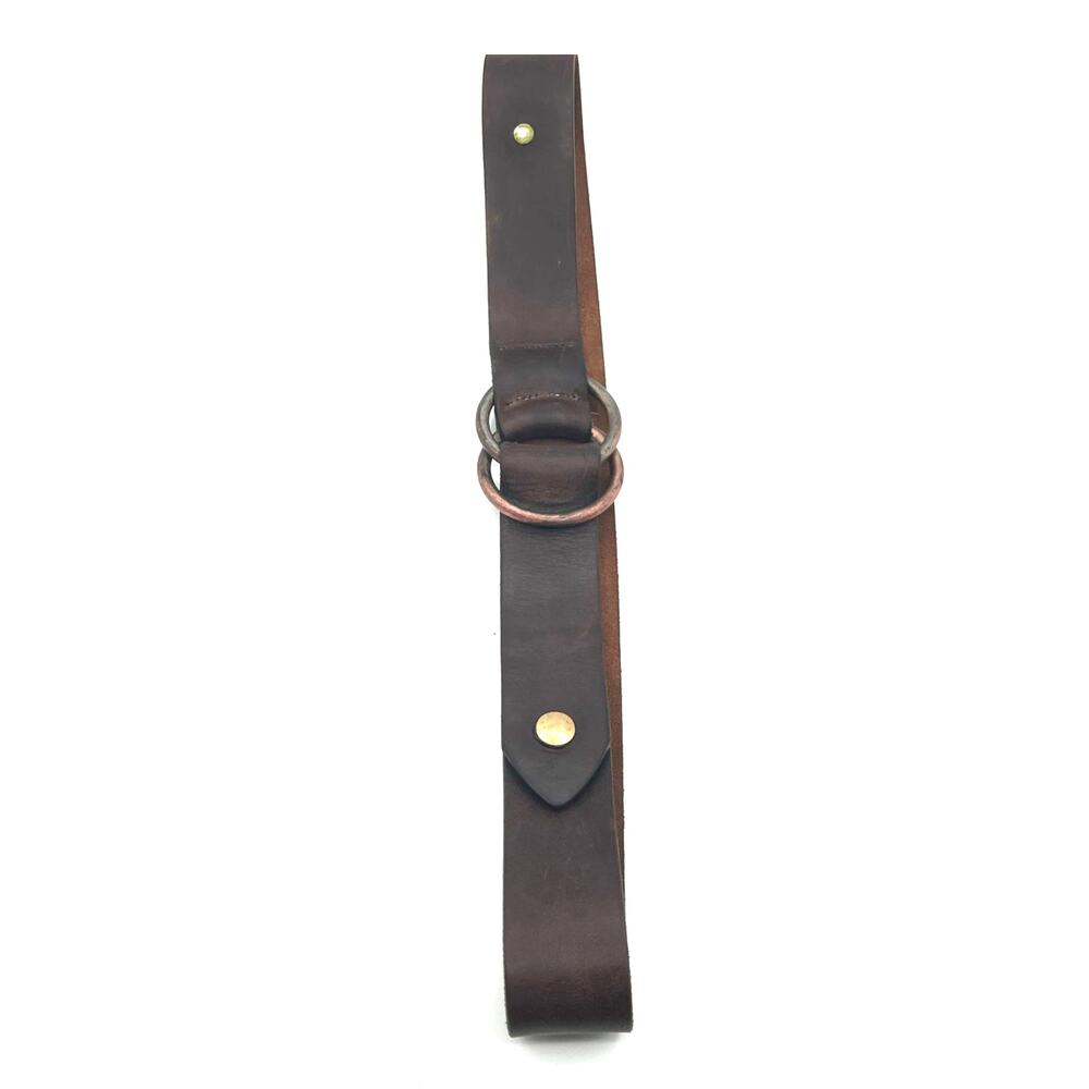 Vintage Rikes Genuine Weathered Leather Belt Unique Mens Size‎ 36